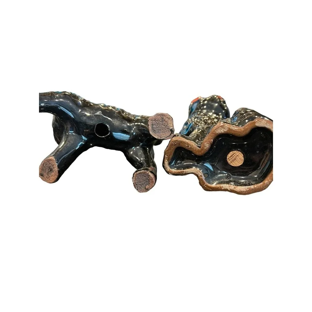 ENESCO IMPORTS JAPAN Black Cats Salt and Pepper Shakers Large‎